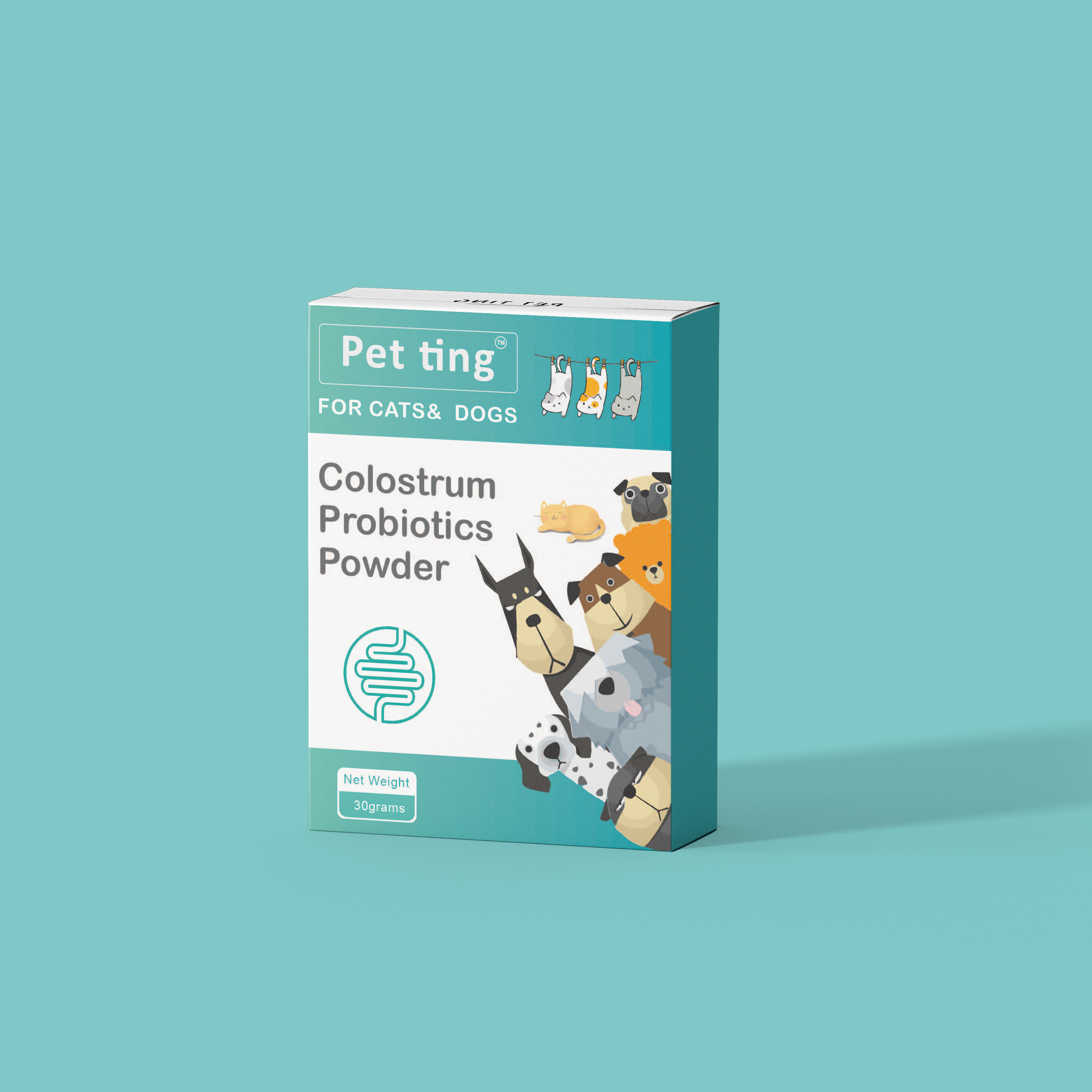 Aditivos para piensos multistrain probióticos calostro probiótico en polvo para los animales domésticos
